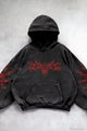 Unisex padded zip hoodie with attached hood and long sleeves