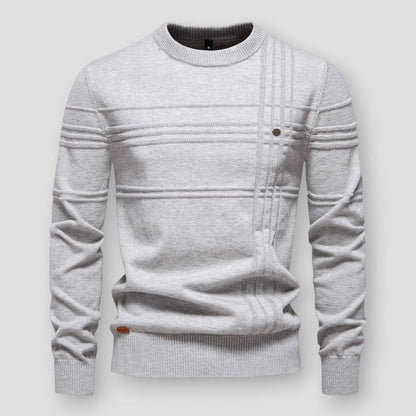 Men's crew-neck jumper with long sleeves