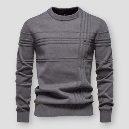 Men's crew-neck jumper with long sleeves