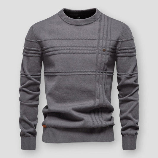 Men's crew-neck jumper with long sleeves