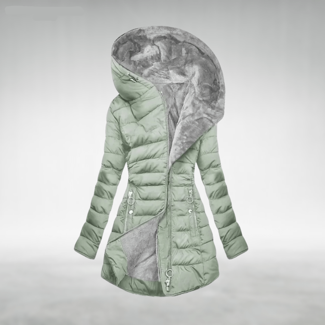 Fleece-lined winter jacket for everyday wear