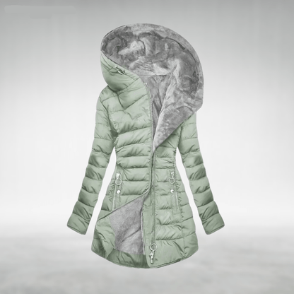 Fleece-lined winter jacket for everyday wear