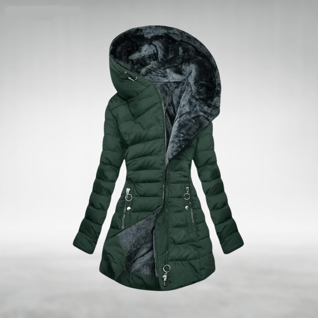 Fleece-lined winter jacket for everyday wear