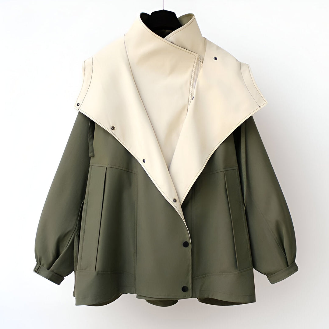 Unisex hooded windbreaker jacket with long sleeves