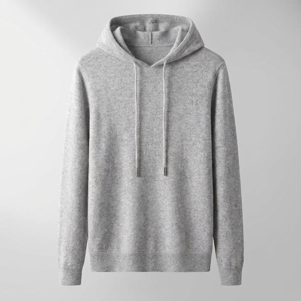 Unisex hooded jumper with long sleeves, drawstrings and ribbed trims