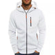 Men's hooded full-zip jacket with zipped chest and side pockets