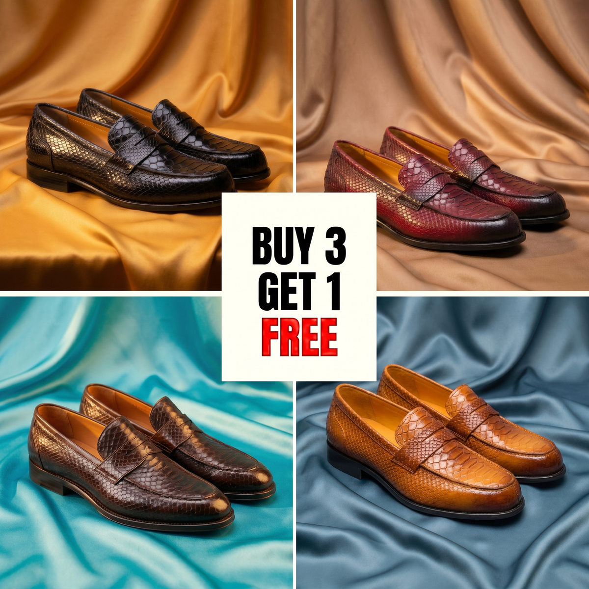 Unisex slip-on loafers with rounded toe and low heel