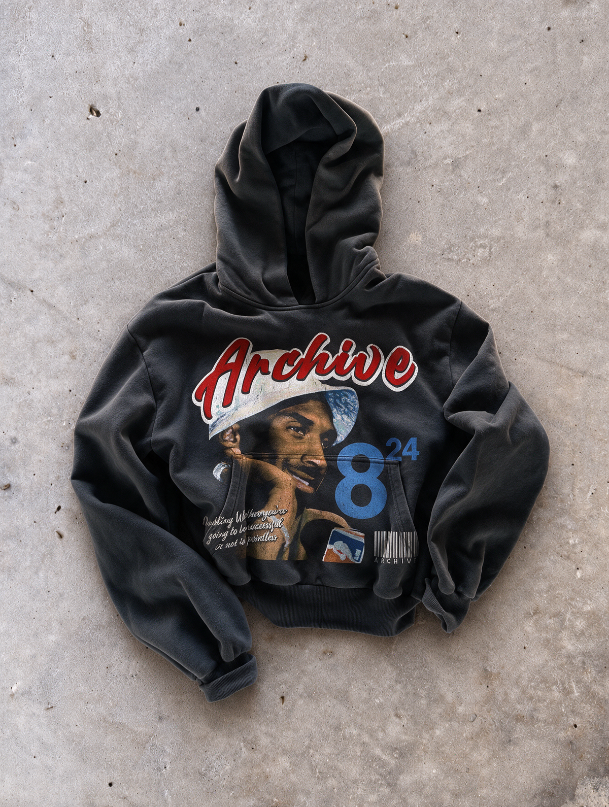 Unisex heavyweight pullover hoodie with hood and long sleeves