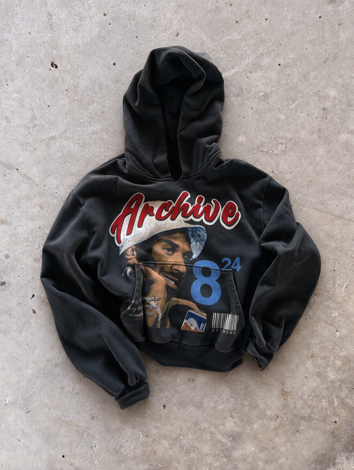 Unisex heavyweight pullover hoodie with hood and long sleeves
