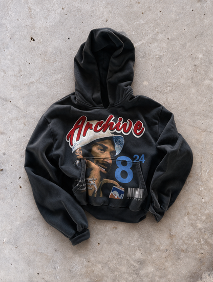 Unisex heavyweight pullover hoodie with hood and long sleeves