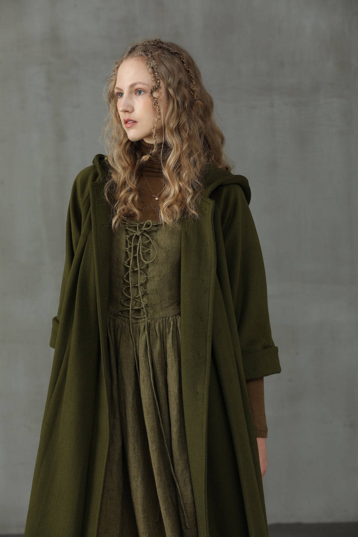 Unisex long hooded winter coat