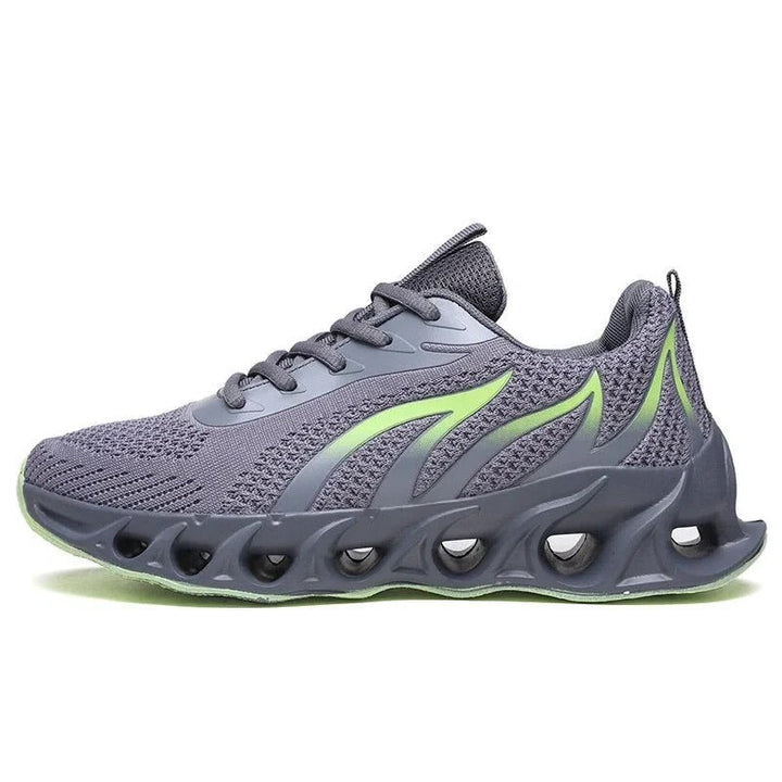 Men's Running Trainers, Knitted Upper, Blade Style Sole