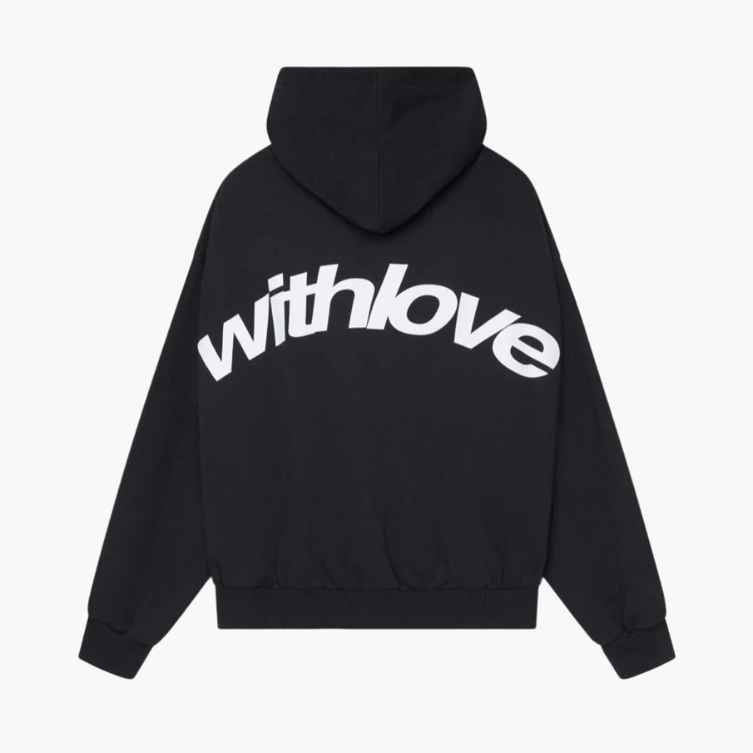 Unisex oversized hooded sweatshirt with large graphic back print