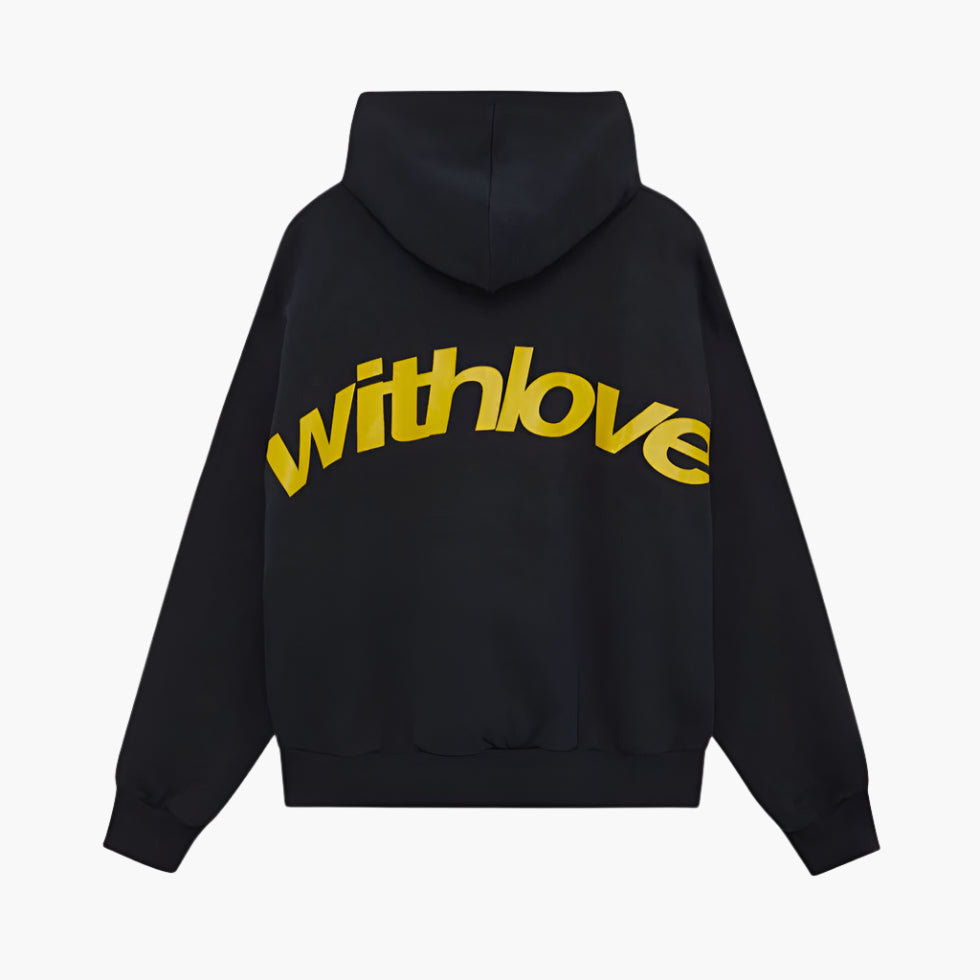 Unisex oversized hooded sweatshirt with large graphic back print