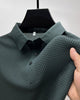 Men's Short Sleeve Polo Shirt, Breathable Patterned Casual Summer Polo Regular Fit