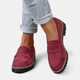 Unisex penny loafers with lug soles