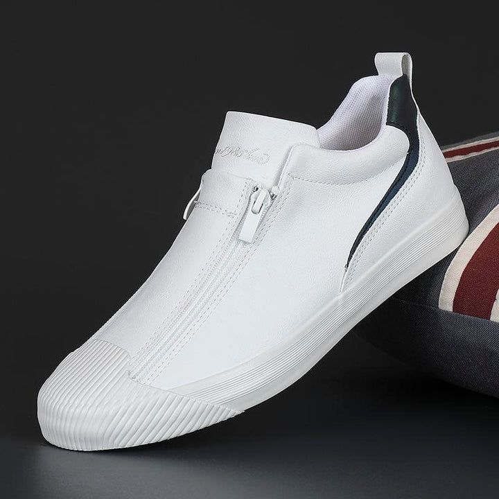 Men's Casual Leather Shoes, Durable Lace-Up Smart Casual City Shoes for Everyday Wear