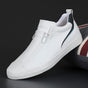 Men's Casual Leather Shoes, Durable Lace-Up Smart Casual City Shoes for Everyday Wear