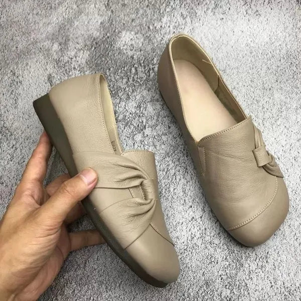 Comfort fit slip-on loafers with decorative trim detailing