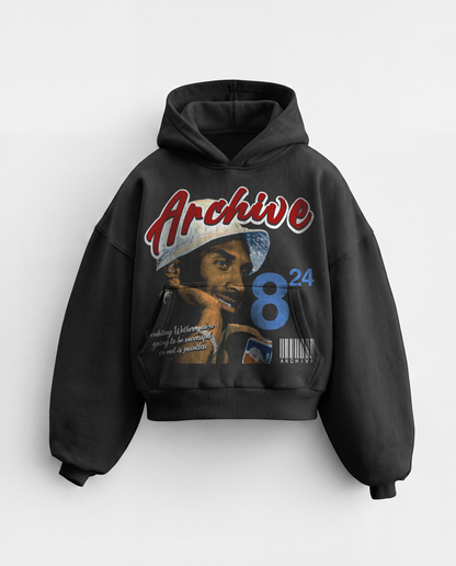 Unisex heavyweight pullover hoodie with hood and long sleeves