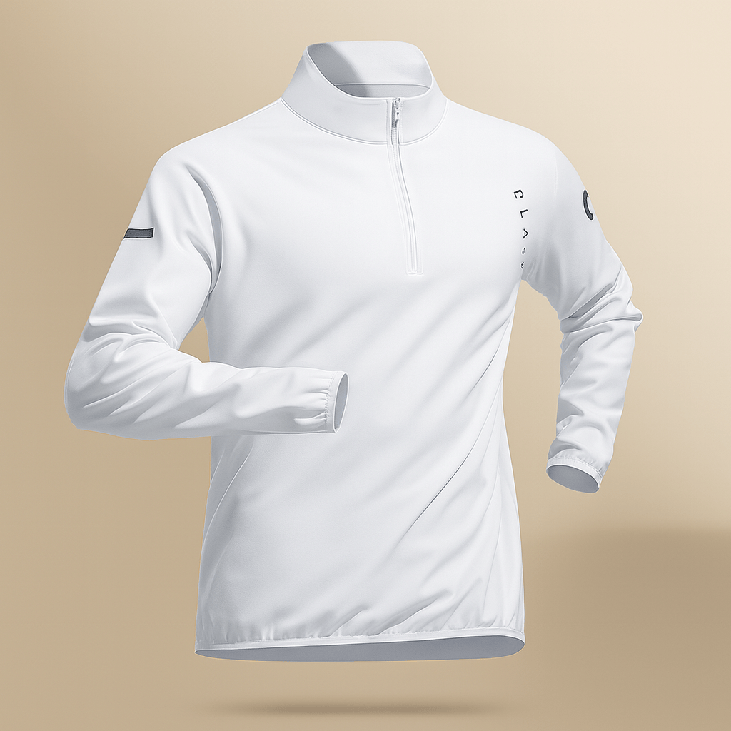 Men's Activewear Set, Long Sleeve Quarter-Zip Top and Trousers Tracksuit Co-ord