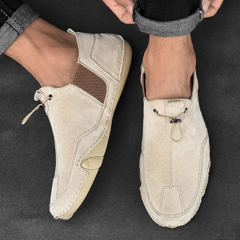 Men's Slip-On Shoes, Casual Stretch Panel Everyday Walking Shoes for Summer