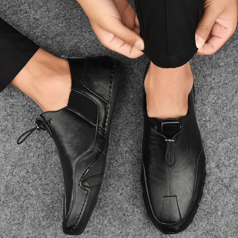 Men's Slip-On Shoes, Casual Stretch Panel Everyday Walking Shoes for Summer