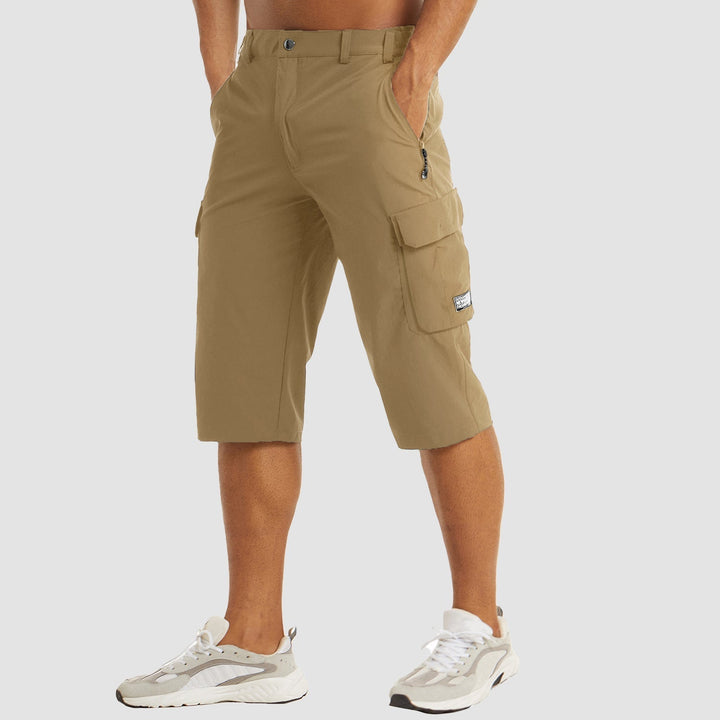 Men's Cargo Shorts, Knee Length Relaxed Fit Casual Summer Shorts with Multiple Pockets