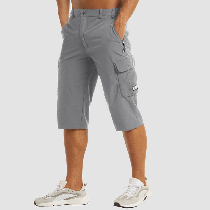 Men's Cargo Shorts, Knee Length Relaxed Fit Casual Summer Shorts with Multiple Pockets