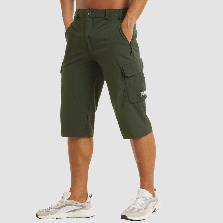 Men's Cargo Shorts, Knee Length Relaxed Fit Casual Summer Shorts with Multiple Pockets
