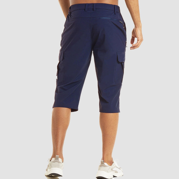 Men's Cargo Shorts, Knee Length Relaxed Fit Casual Summer Shorts with Multiple Pockets
