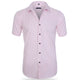 Men's Slim Fit Shirt, Short Sleeve Fitted Casual Smart Summer Shirt for Everyday Wear