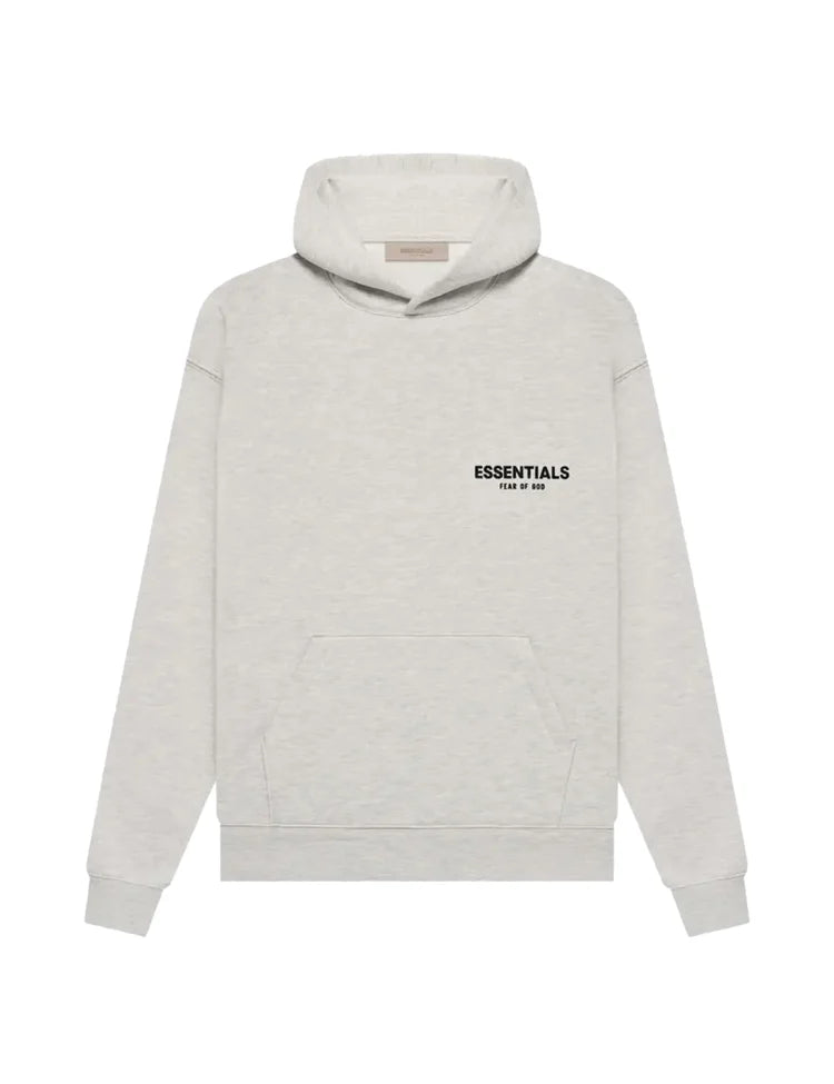 Men's oversized pullover hoodie with hood, long sleeves and back text print