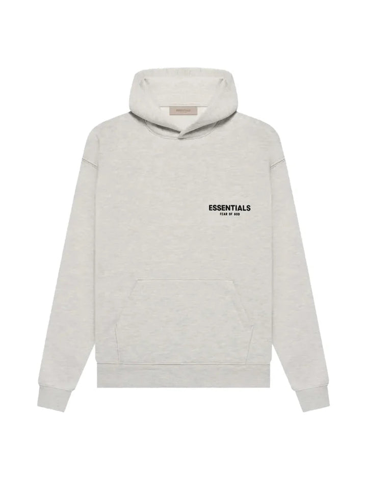 Men's oversized pullover hoodie with hood, long sleeves and back text print