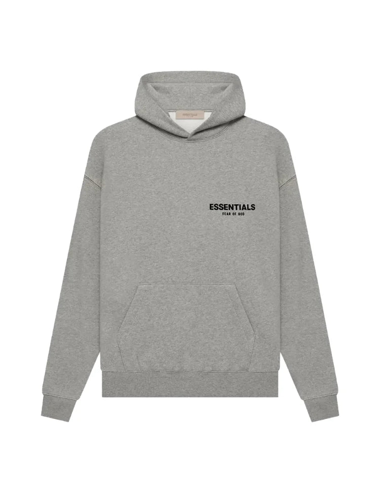 Men's oversized pullover hoodie with hood, long sleeves and back text print