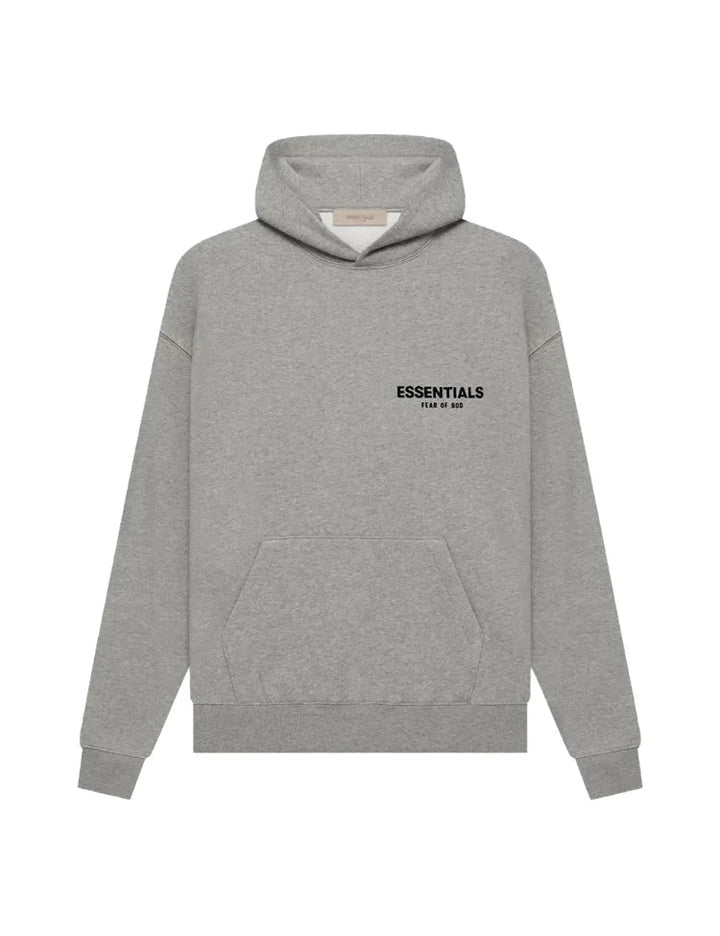 Men's oversized pullover hoodie with hood, long sleeves and back text print