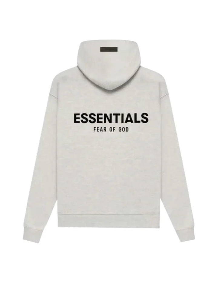Men's oversized pullover hoodie with hood, long sleeves and back text print