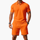 Men's Polo and Shorts Set, Short Sleeve Classic Casual Summer Co-ord Outfit