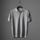 Men's Textured Polo Shirt, Short Sleeve Classic Fit Casual Summer Polo Shirt