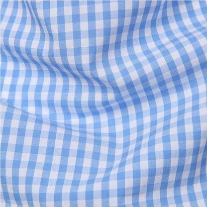 Men's slim fit checked button-down shirt with long sleeves