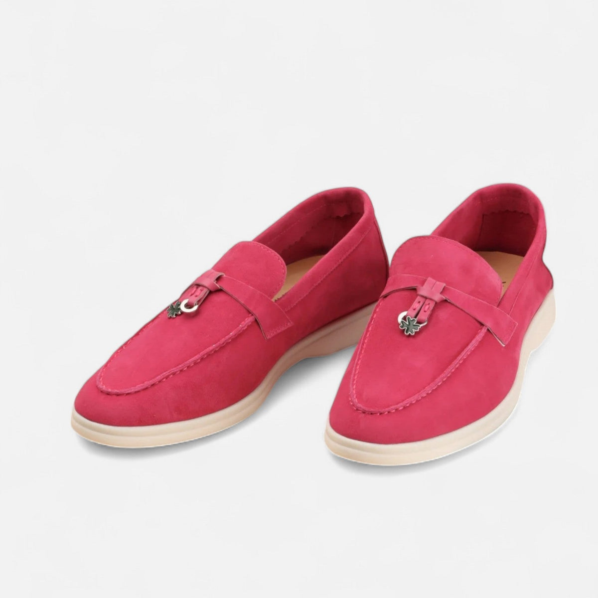 Men's casual moccasin loafers with flat soles