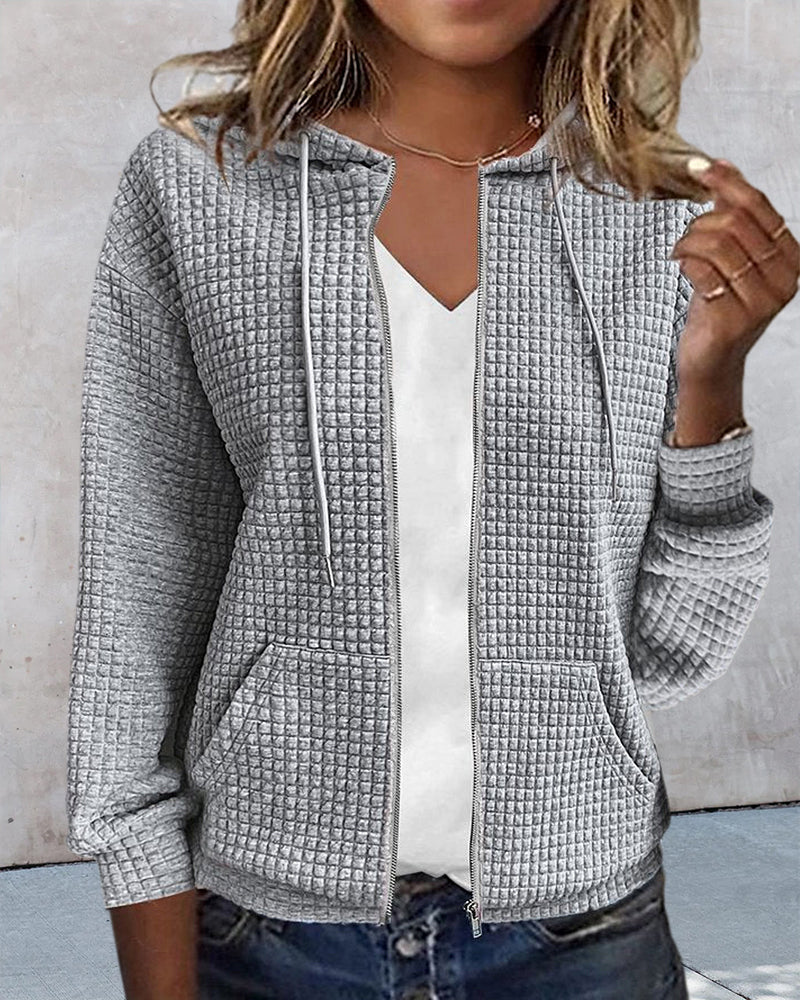 Women's casual sleeveless waistcoat with front pockets