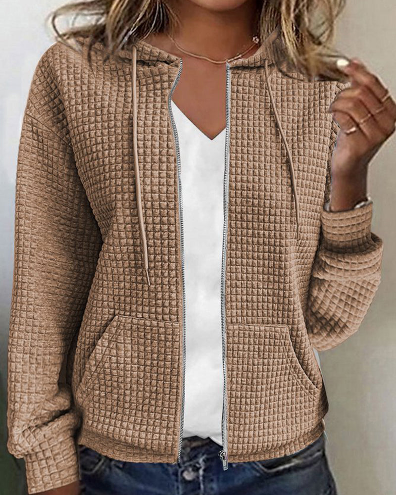 Women's casual sleeveless waistcoat with front pockets