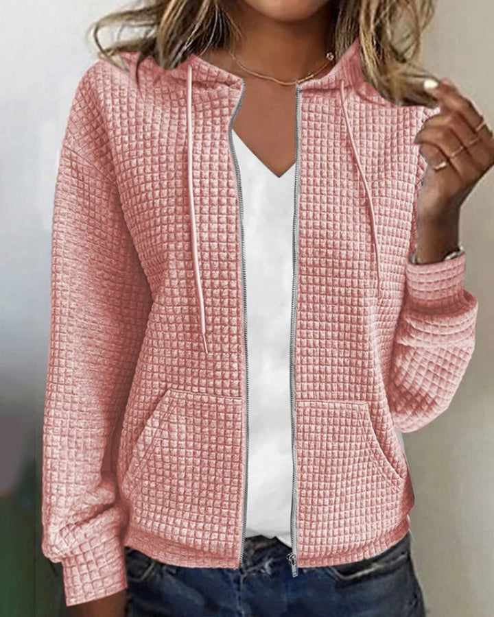 Women's casual sleeveless waistcoat with front pockets