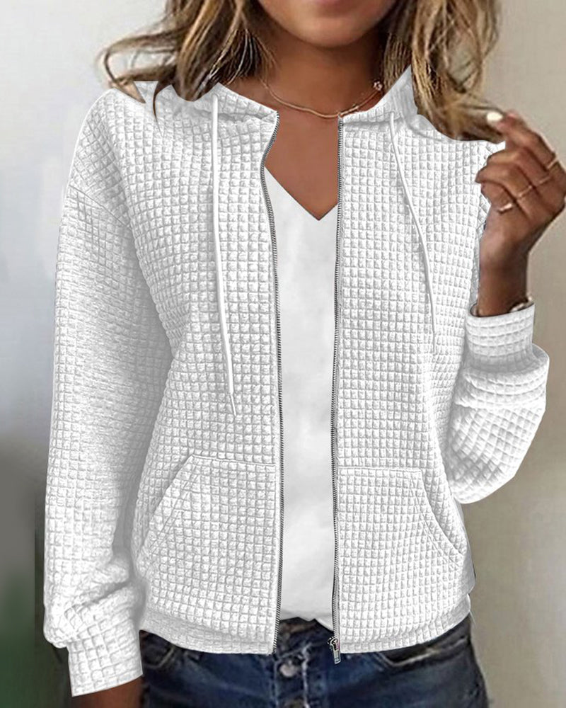 Women's casual sleeveless waistcoat with front pockets