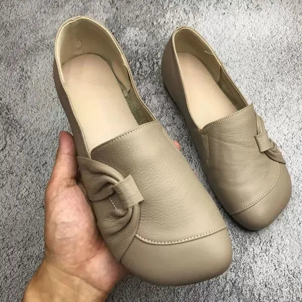 Comfort fit slip-on loafers with decorative trim detailing