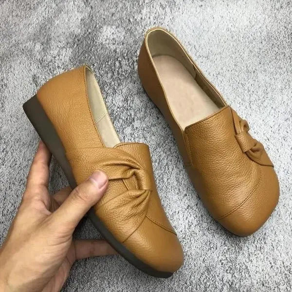 Comfort fit slip-on loafers with decorative trim detailing