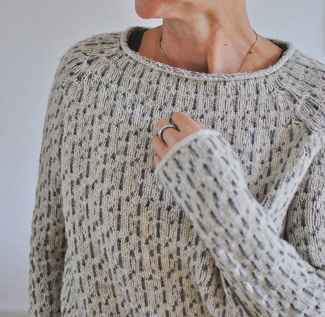 Grey plain pullover jumper