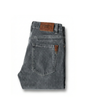 Men's slim straight-leg denim jeans with five-pocket design and belt loops